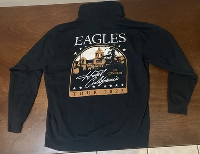 The Eagles 2022 Hotel California Concert Tour Black Zip Hoodie Jacket XL - Image 1 of 4