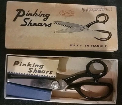 Vintage Stellar Professional Pinking Shears Tailor Sewing Scissors.  - Image 1 of 4