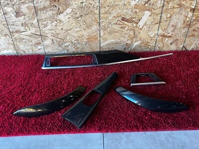 BMW F36 F32 MADERA FINA FINA FINA ANTRACITA TABLERO PUERTA MOLDURA JUEGO FABRICANTE ORIGINAL 75MK Foto 1 de 4