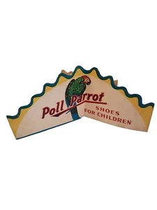 Vintage Poll Papagei Schuhe für Kinder Papier Krone Ephemera Werbung - Bild 1 von 13