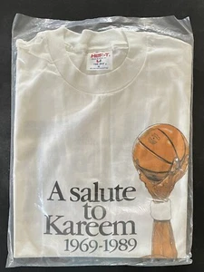 Camiseta Kareem Abdul-Jabbar Retiro 1989 M NUEVA LEER - Imagen 1 de 4