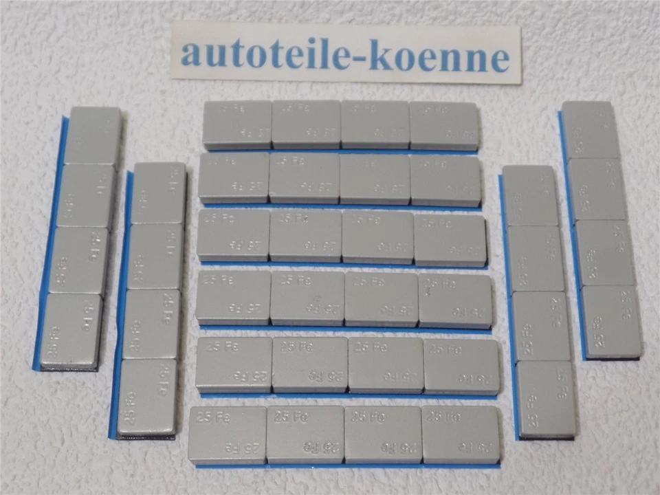 10x LKW TRUCK BUS Klebegewicht 100g Stahl kunststoffbeschichtet Auswuchtgewicht  - Bild 1 von 1
