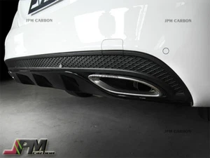 C63AMG Look #040 Black Rear Diffuser For 15-17 M-BENZ W205 C250 C300 C400 C450 - Picture 1 of 2