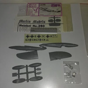 HEINKEL HE 280 V3 KIT MERLIN MODELS 1/72 LEGGI NOTE - Foto 1 di 3