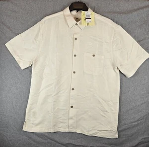 NWT JOE MARTIN IVORY COAST HAWAIIAN SHORT SLEEVE MEN'S SHIRT COMFORT FIT XL - Picture 1 of 7