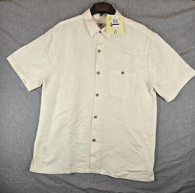 NWT JOE MARTIN IVORY COAST HAWAIIAN SHORT SLEEVE MEN'S SHIRT COMFORT FIT XL - Image 1 of 4