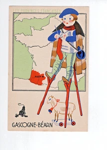 Chromo Provinces GASCOGNE-BÉARN Schaf-Spielzeug 14 x 9 cm Pub: Schwarzlöwe - Bild 1 von 2