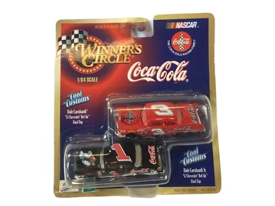 Winner's Circle Coca Cola Diecast Nascar Dale Earnhardt and Dale Earnhardt Jr. Foto 1 de 4