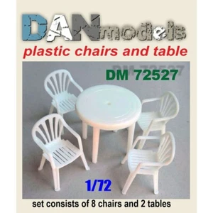 Dan Models 72527 Scale 1:72 Accessories for Diorama. Plastic Chairs and Table - Picture 1 of 8