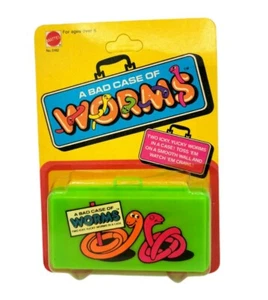 1981 Mattel Bad Case of Worms Vintage Retro Sammlerstück 80er Jahre Kinderspielzeug Neu HTF - Bild 1 von 2