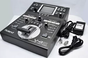 Roland V-4EX Four Channel Digital Video Mixer Switcher Black from Japan Used - Picture 1 of 8