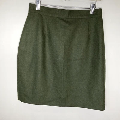 Saia Feminina United Colors Of Benetton Tamanho Italiano 46 Verde 100% Lã - Imagem 1 de 4