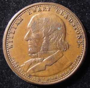 British Prime Ministers William Gladstone & Robert Cecil Marquis Salisbury medal - Picture 1 of 2
