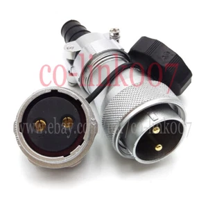 Waterproof 2pin Connector,WEIPU WF28 Thread Aviation Bulkhead Power Plug IP67 - Picture 1 of 5