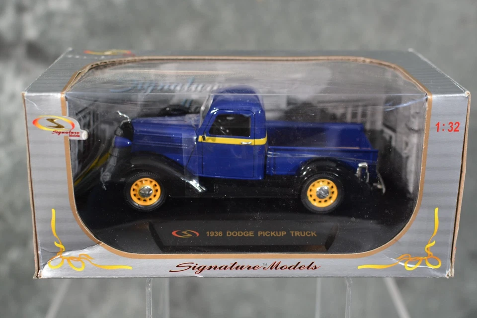Signature Models 1 32 Scale Dodge Diecast 1936 Pickup Truck Blue - Image 1 of 2