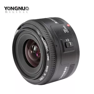 YONGNUO YN 35mm F2 Wide Full-frame Lens AF MF for Canon EOS 5D S R 6 7 80D - Picture 1 of 10