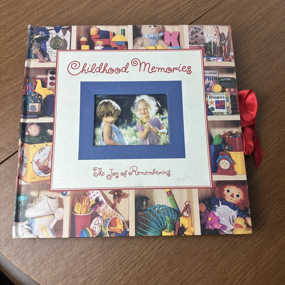 Childhood Memories The Joy of Remembering Hardback Scrapbook 32 Photo Pic Album