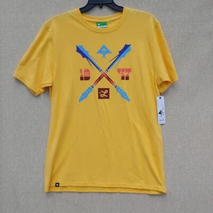 NWT Lifted Research Group Mens XL Graphic T-Shirt Yellow LRG 1947 LOGO - Picture 1 of 9