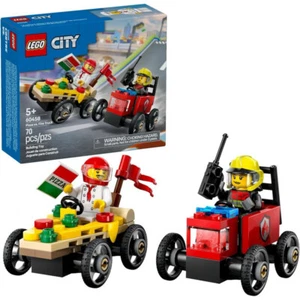 60458 LEGO® City Tolle Fahrzeuge Pizza vs. Feuerwehrauto Rennwagen Paket - Bild 1 von 5