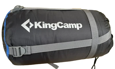 Saco de dormir KingCamp oxigênio 300L, azul tamanho: 78,7" X 31,5" - Imagem 1 de 4