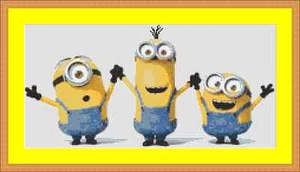 Minions Kreuzstich-Set - Bild 1 von 2