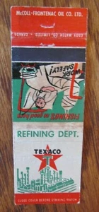 McCOLL-FRONTENAC REFINING DEPARTMENT: TEXACO GASOLINE & RED INDIAN MOTOR OIL F24 - Picture 1 of 1