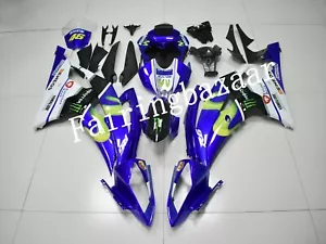 Kit de carenado de molde por inyección ABS Movistar azul negro negro yzf r6 2008-2016 - Imagen 1 de 8