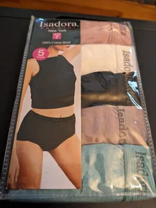 Nuovissimo - Isadora Paccini - New York - 5 Paia Slip Cotone - Taglia 7 - Donna - Foto 1 di 3