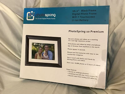 PhotoSpring 10 10.1 inch 16GB Digital Photo Frame NEW - Pristine Condition/Cheap - Image 1 of 2