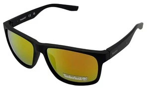 Gafas de sol Timberland negras mate rectangulares de plástico para hombre, lentes flash TB7256. 2U - Imagen 1 de 12