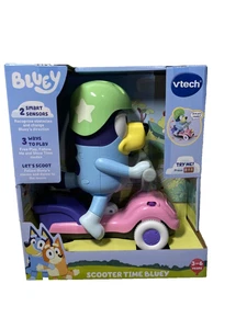 Bluey Scooter Time Bluey V-TECH interactive Toy Talks moves Toddler Gift - Picture 1 of 4