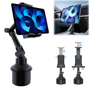 Universal Car Cup Holder Cellphone Mount Stand for 4.7-12.9" Mobile Phone Tablet - Picture 1 of 12