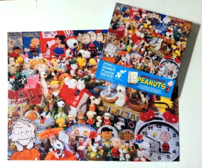 Springbok Peanuts 45 Years Family Puzzle 500 Pieces Complete 26.75 X 20.5 Snoopy - Image 1 of 4