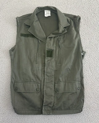 Vintage Paul Boye Vest Mens Medium Olive Green Army Utility Combat Hunting 90s - Image 1 of 4