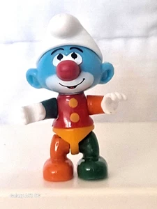 Rare Clown Smurf Mega Bloks Figurine 1.5" Peyo 2012 - Photo 1/12