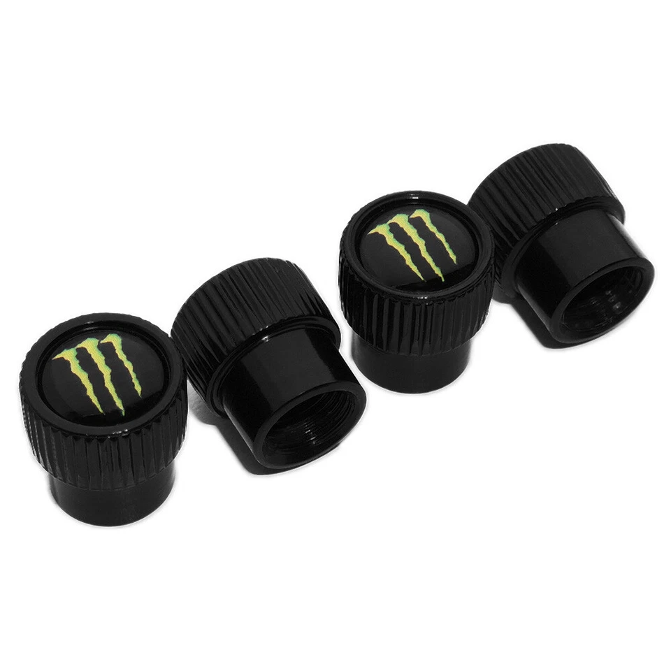4pcs Universal Fit Monster Car Wheels Tire Air Valve Caps Stem Dust Cover Gift - Image 1 of 4