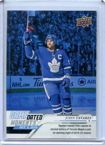  2019-20 Upper Deck Game Dated Moments #1 John Tavares - Picture 1 of 2