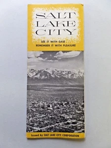 Vintage 1950er Salt Lake Stadt Karten und andere hilfreiche Informationen H.M. Gousha - Bild 1 von 4