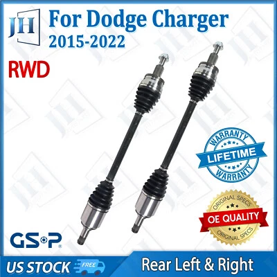 OE Rear Pair CV Axle Shaft Set For 2015-2022 Dodge Charger Challenger AWD RWD - Image 1 of 4