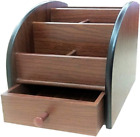 Remote Cotrol Storage Orgaizer with Drawer Wood Office Statioery Orgaizatio Pe H