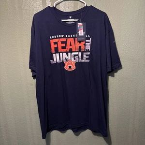 NWT Women's XL Fanatics NCAA Auburn University Tigers Basketball Navy T-Shirt - Picture 1 of 4