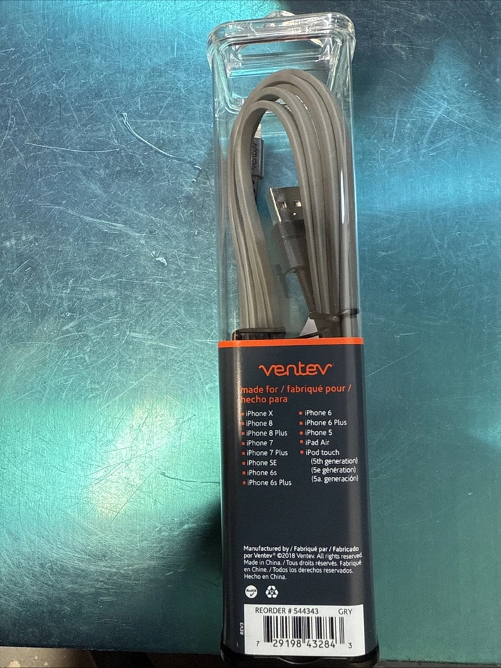 Chargesync 6 Foot tangle Free, Charging Cord For iPhone, iPod, iPad. - Image 1 of 1