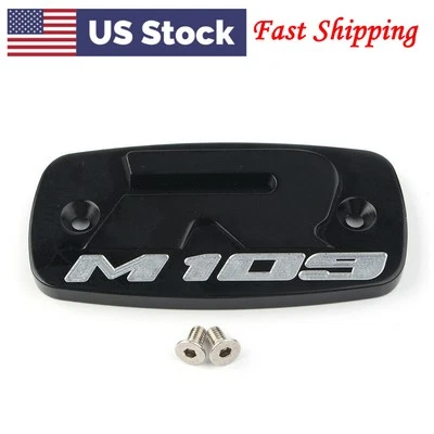 Tapa de cubierta de depósito de cilindro maestro de freno delantero M109R para Suzuki Boulevard negra Foto 1 de 4