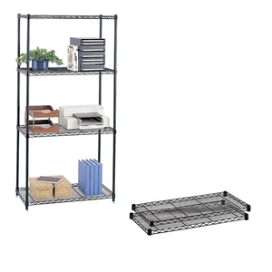 Safco Commercial Extra 2-Shelf Metal Shelf 36 Black 5243BL - Picture 1 of 1