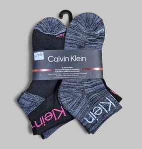CALVIN KLEIN Womens Socks Ankle Cushioned Everyday 6 Pair Shoe Size 4-10 - Picture 1 of 3
