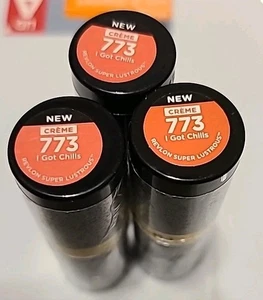 3x Revlon Super Lustrous Rossetto - Crema - 773 I Got Chills - Foto 1 di 1