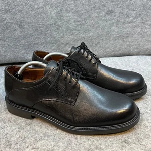 Johnston & Murphy Mens Dress Shoes Leather Oxfords Formal Work Black Size 11 - Picture 1 of 9