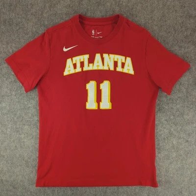 Atlanta Hawks Shirt Mens Medium Red NBA Basketball Trae Young 11 Nike Tee - Image 1 of 4