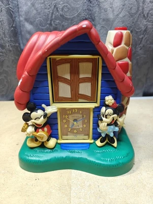 Relógio despertador de mesa Mickey Minnie & Donald Seiko Disney falando vintage testado - Imagem 1 de 4