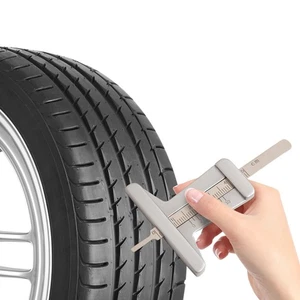 Tire Pattern Ruler with Vernier Caliper Design for Precise Depth Checks - Picture 1 of 18